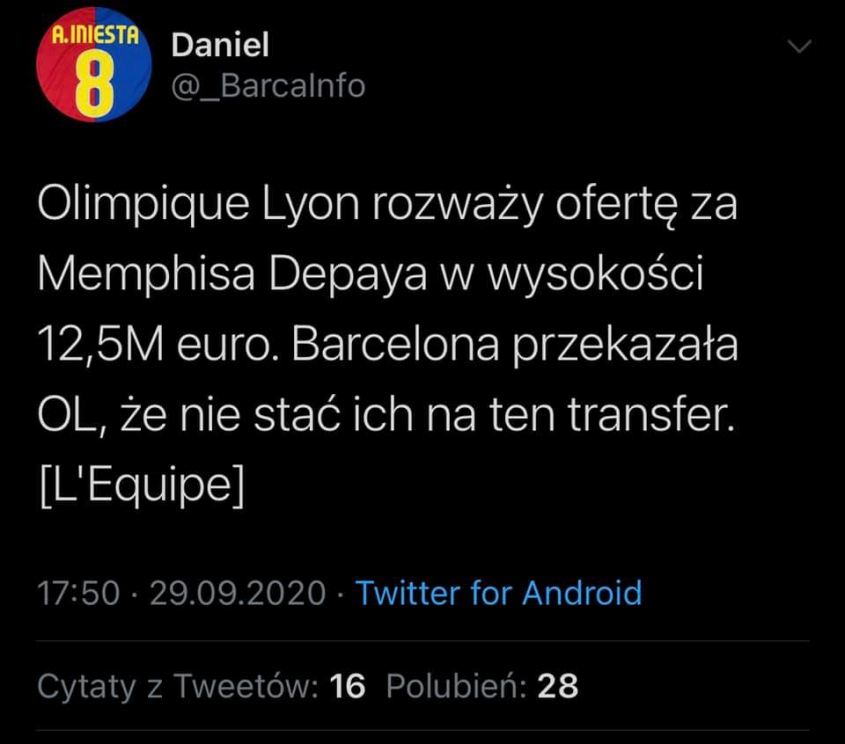 HIT! Barcy NIE STAĆ na transfer za 12,5 mln euro xD